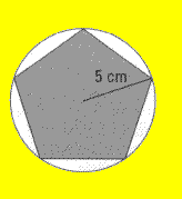 The radius of the circle is 5cm.