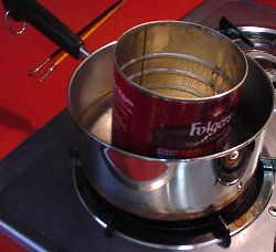 be sure to use a double boiler
