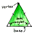 there is only one base on an isocseles triangle