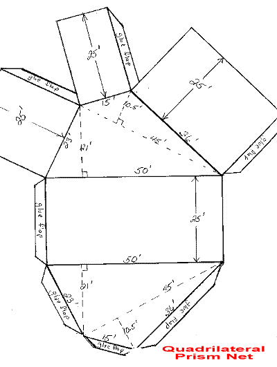 Quadrilateral Prism Net