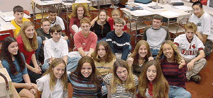 math brings out the best in all of us, just look at the two girls in the front row!