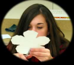 Geometryic flower girl